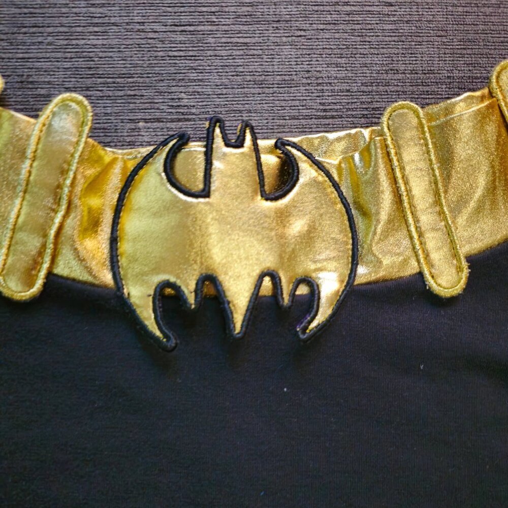 Amscan Batgirl Skirt Adult Women's Black Batman Halloween Costume Size Medium - Picture 7 of 11